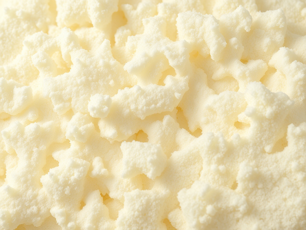 Close-up texture of cured spray foam insulation material